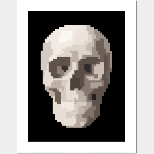 Skull (Pixel Art) Posters and Art